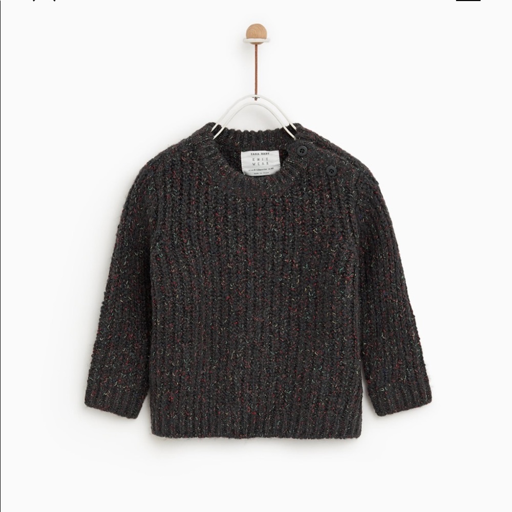 Zara mixed fabric sweater